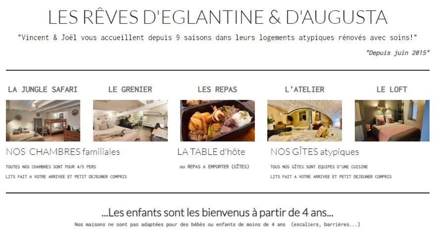 Les Reves D'Eglantine Et D'Augusta Chambres Et Gites Saint-Cyr Kültér fotó